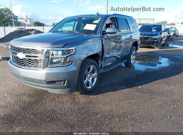 1GNSCAKC8LR194927 2020 CHEVROLET TAHOE Gray წინა მარცხენა ხედი სამი მეოთხედიდან