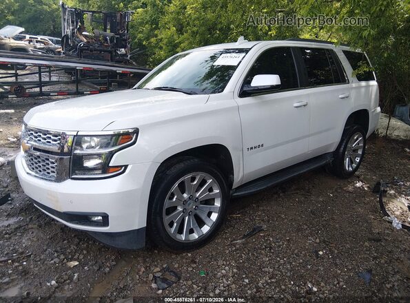 1GNSCBKC0GR364175 2016 CHEVROLET TAHOE Белый Передняя левая четверть
