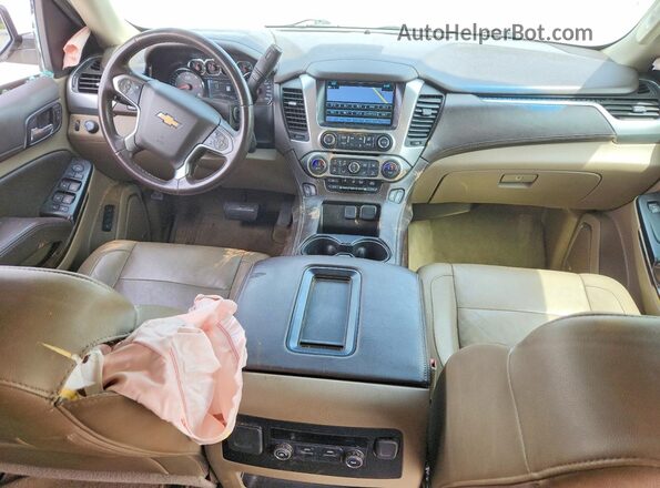 1GNSCBKC0HR153284 2017 CHEVROLET TAHOE White წინა პანელის ხედი