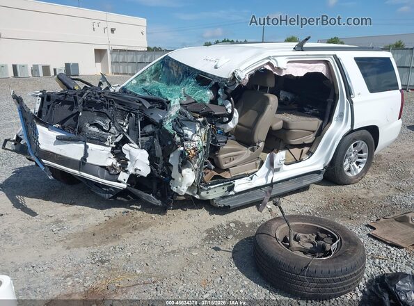 1GNSCBKC0JR103460 2018 CHEVROLET TAHOE Белый Передняя левая четверть