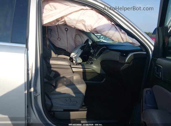 1GNSCBKC0JR255111 2018 CHEVROLET TAHOE Silver Widok wnętrza z przodu