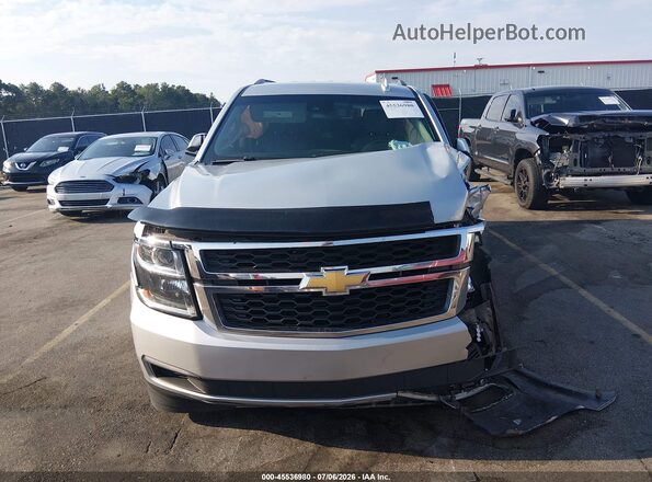 1GNSCBKC0JR255111 2018 CHEVROLET TAHOE Silver Widok zestawu wskaźników