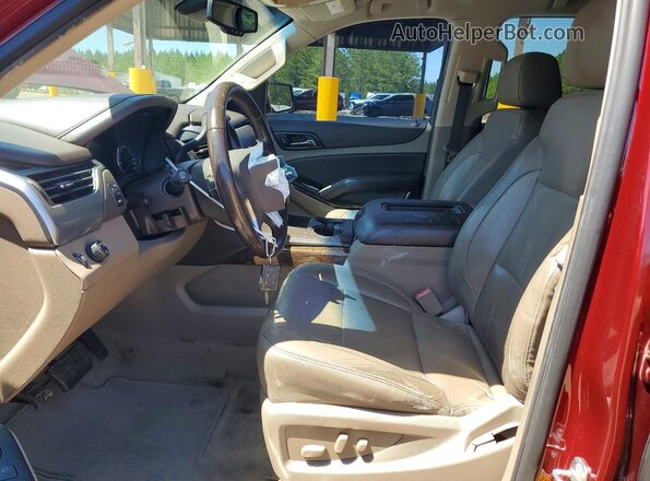 1GNSCBKC1HR351808 2017 CHEVROLET TAHOE Burgundy Սալոնի դիմացի տեսք