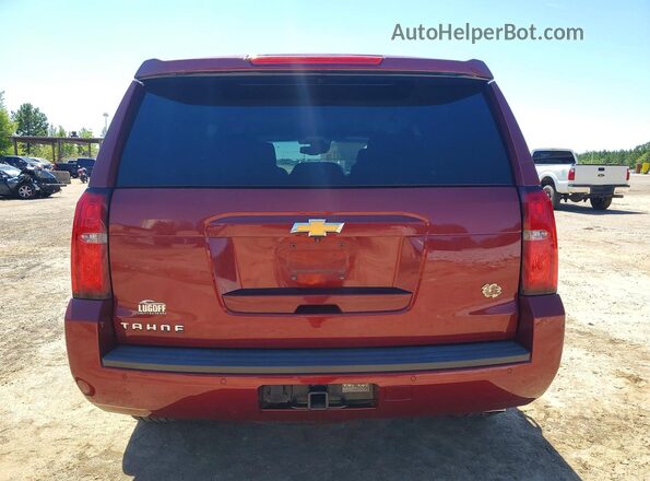 1GNSCBKC1HR351808 2017 CHEVROLET TAHOE Burgundy Հետևի տեսք