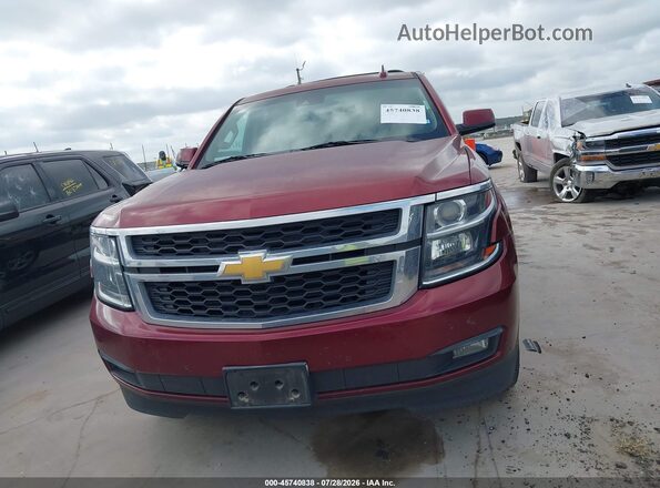 1GNSCBKC1HR402773 2017 CHEVROLET TAHOE Red Instrument cluster view