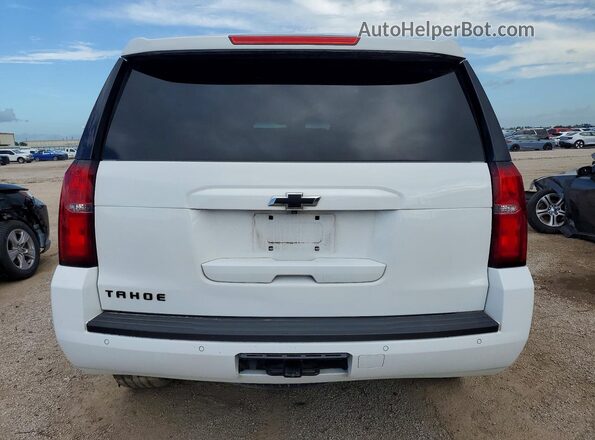 1GNSCBKC2JR365769 2018 CHEVROLET TAHOE White Vista trasera
