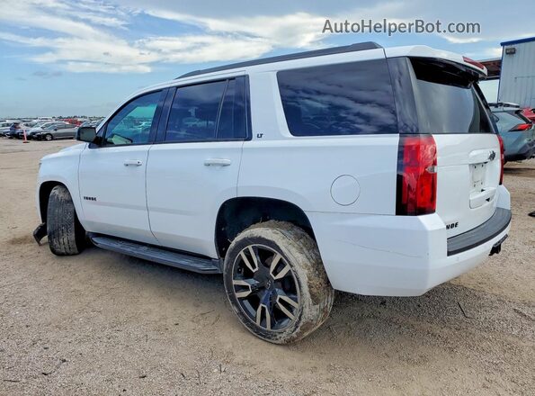 1GNSCBKC2JR365769 2018 CHEVROLET TAHOE White Trasero izquierdo