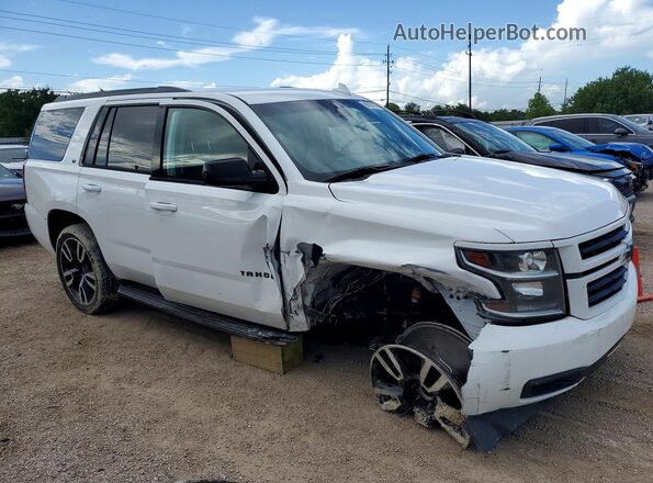 1GNSCBKC2JR365769 2018 CHEVROLET TAHOE White Delantero derecho
