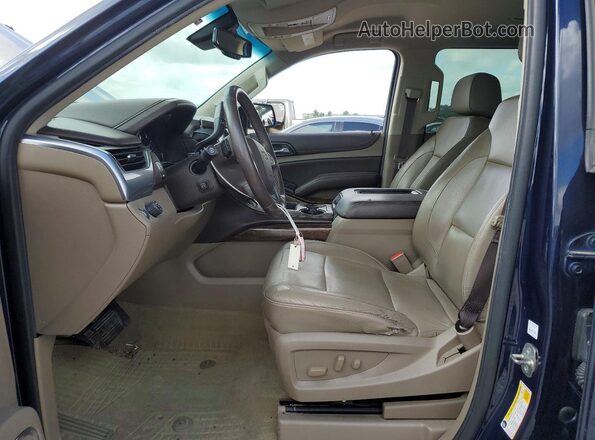 1GNSCBKC4HR236894 2017 CHEVROLET TAHOE Blue წინა სალონის ხედი