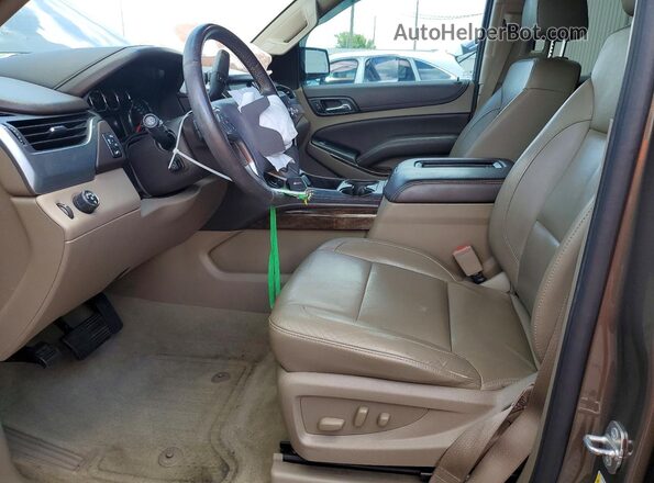 1GNSCBKC5GR318552 2016 CHEVROLET TAHOE Tan Vista interior delantera