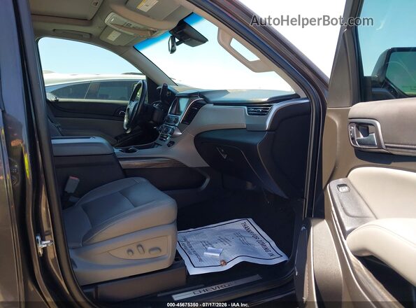 1GNSCBKC6HR294814 2017 CHEVROLET TAHOE Gray წინა სალონის ხედი