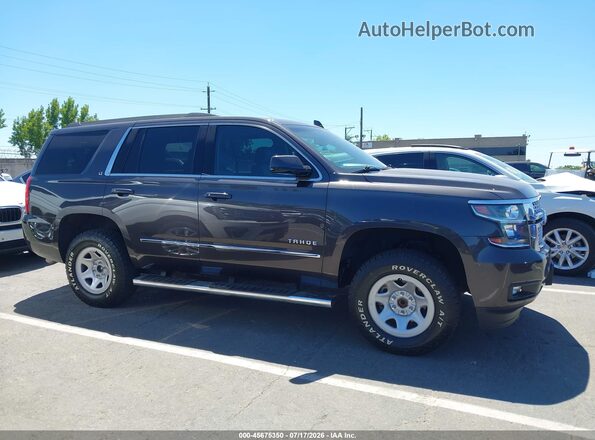 1GNSCBKC6HR294814 2017 CHEVROLET TAHOE Gray უკანა სალონის ხედი
