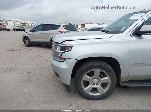 1GNSCBKC6JR350983 2018 CHEVROLET TAHOE Silver Դիմացի տեսք