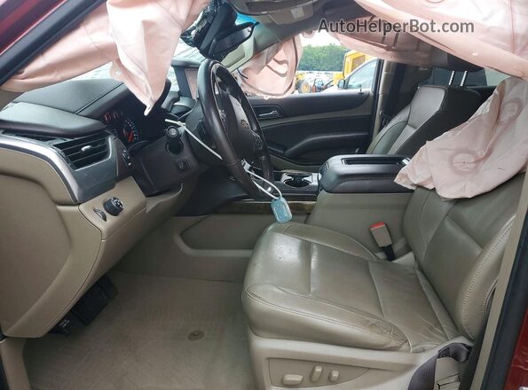 1GNSCBKC6KR233616 2019 CHEVROLET TAHOE Burgundy Vista interior delantera