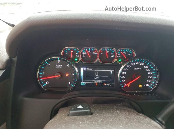1GNSCBKC6KR233616 2019 CHEVROLET TAHOE Burgundy Vista del cuadro de instrumentos