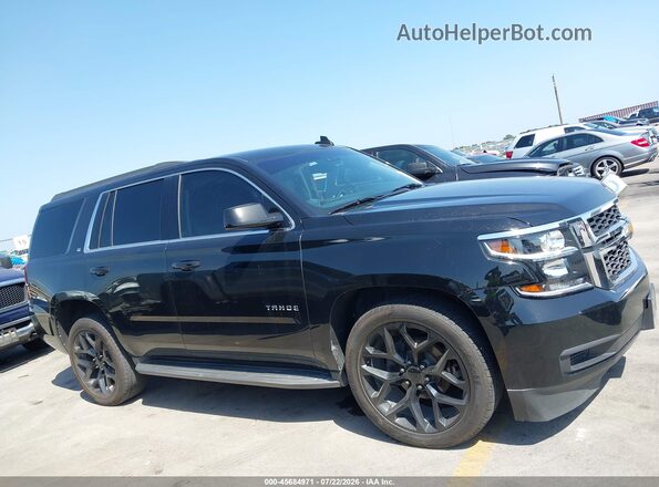 1GNSCBKC6KR391938 2019 CHEVROLET TAHOE Black უკანა სალონის ხედი