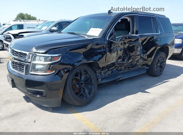 1GNSCBKC6KR391938 2019 CHEVROLET TAHOE Black წინა მარცხენა ხედი სამი მეოთხედიდან