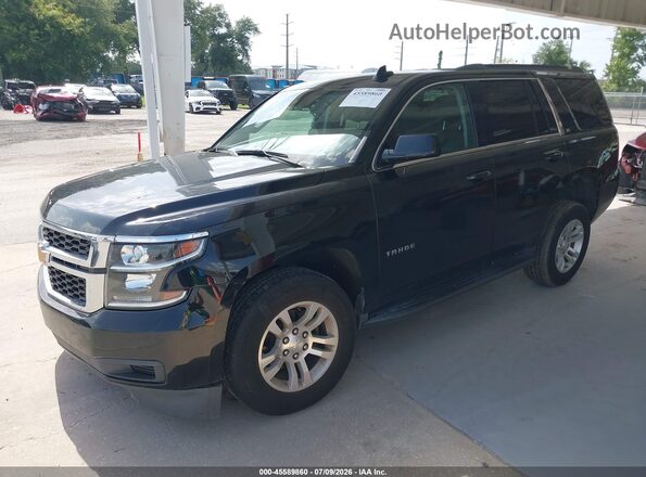 1GNSCBKC7LR309278 2020 CHEVROLET TAHOE Черный Передняя левая четверть