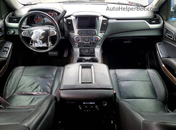 1GNSCBKC8GR384044 2016 CHEVROLET TAHOE Black Widok deski rozdzielczej