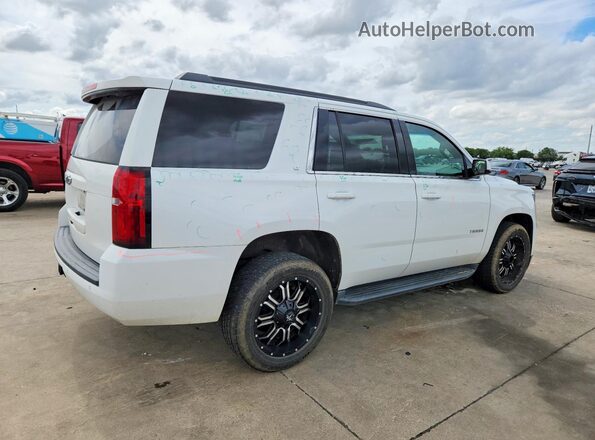 1GNSCBKC8JR335126 2018 CHEVROLET TAHOE White Tył prawy