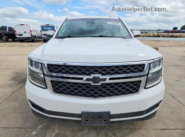 1GNSCBKC8JR335126 2018 CHEVROLET TAHOE White Widok z przodu