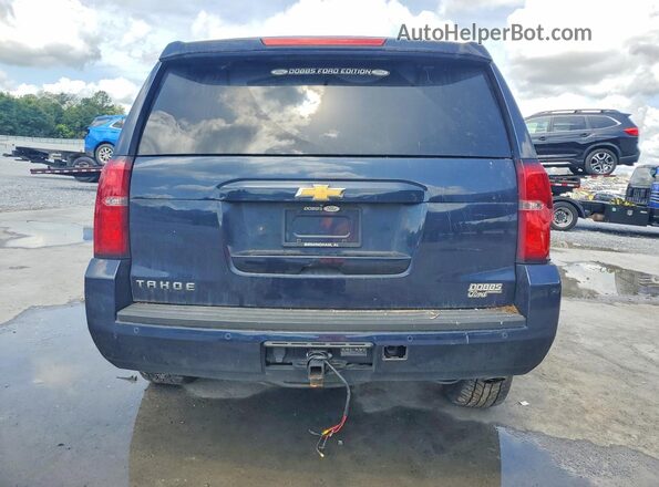 1GNSCBKC9HR228824 2017 CHEVROLET TAHOE Синий Вид сзади