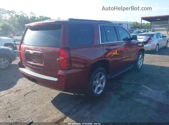 1GNSCBKC9KR303271 2019 CHEVROLET TAHOE Burgundy უკანა მარჯვენა