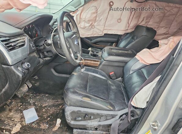 1GNSCBKCXGR460217 2016 CHEVROLET TAHOE Серебряный Вид салона спереди