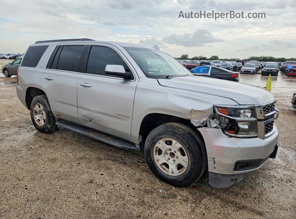 1GNSCBKCXGR460217 2016 CHEVROLET TAHOE Серебряный Передняя правая четверть