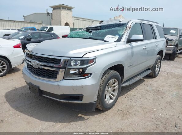 1GNSCBKCXHR131440 2017 CHEVROLET TAHOE Серебряный Передняя левая четверть