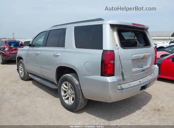 1GNSCBKCXHR131440 2017 CHEVROLET TAHOE Серебряный Задняя левая четверть