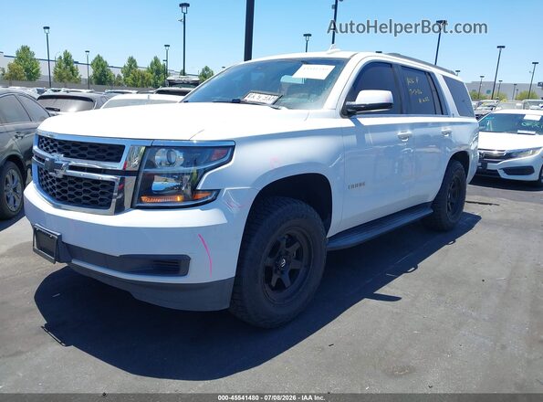 1GNSCBKCXJR353272 2018 CHEVROLET TAHOE White Przód lewy