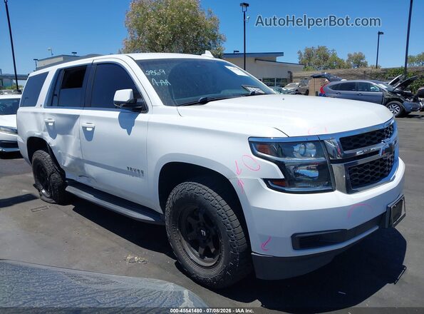 1GNSCBKCXJR353272 2018 CHEVROLET TAHOE White Widok wnętrza z tyłu