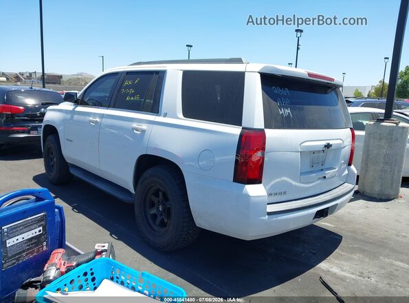 1GNSCBKCXJR353272 2018 CHEVROLET TAHOE White Tył lewy