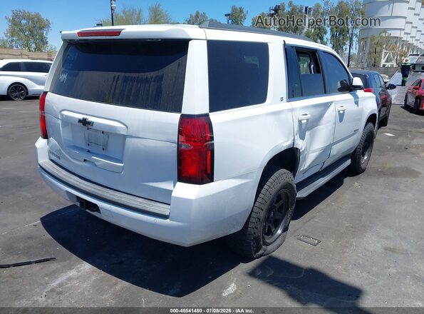 1GNSCBKCXJR353272 2018 CHEVROLET TAHOE White Tył prawy