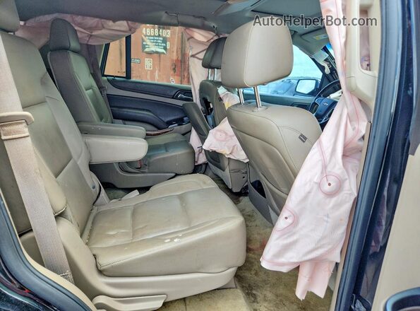 1GNSCCKC0GR126882 2016 CHEVROLET TAHOE Black უკანა სალონის ხედი