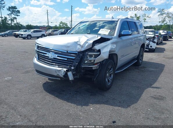 1GNSCCKC2JR241720 2018 CHEVROLET TAHOE Silver Front left