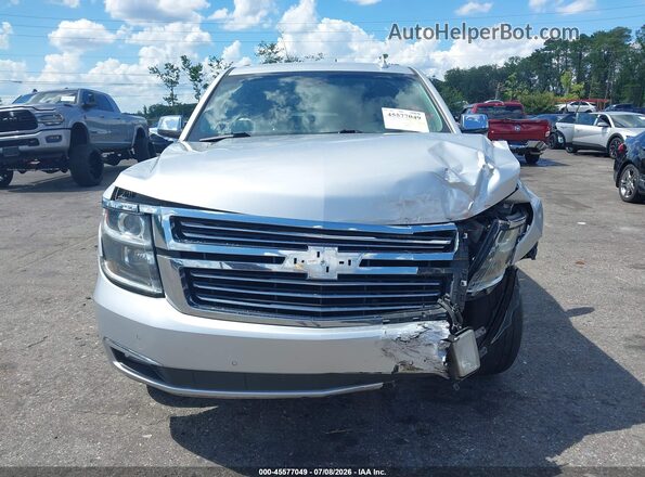 1GNSCCKC2JR241720 2018 CHEVROLET TAHOE Silver Rear interior view