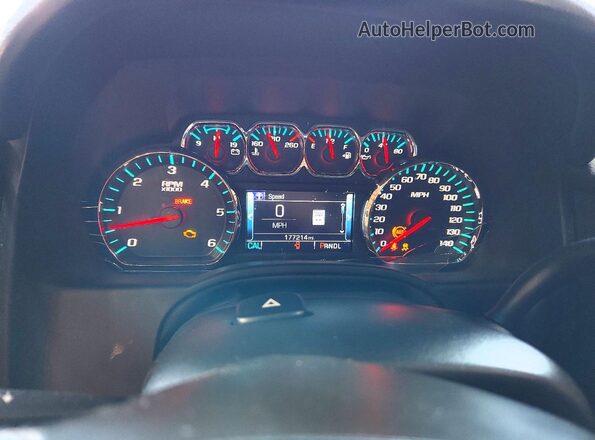 1GNSCCKC5HR169101 2017 CHEVROLET TAHOE Red ხელსაწყოთა პანელის ხედი