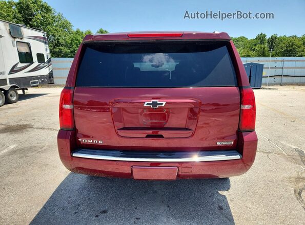 1GNSCCKC5HR169101 2017 CHEVROLET TAHOE Red უკანა ხედი