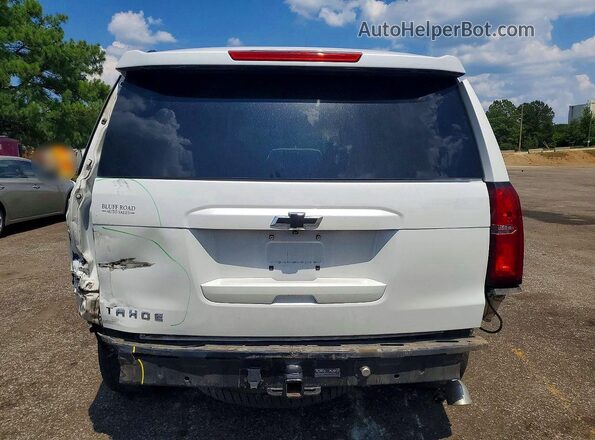 1GNSCCKC8GR447813 2016 CHEVROLET TAHOE White Հետևի տեսք