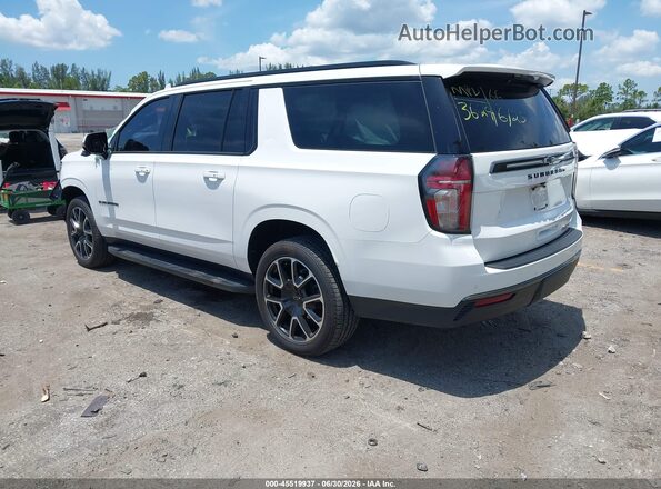1GNSCEKDXMR273629 2021 CHEVROLET SUBURBAN Белый Задняя левая четверть