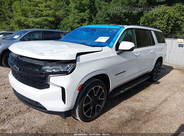 1GNSCEKDXRR255722 2024 CHEVROLET SUBURBAN Белый Передняя левая четверть