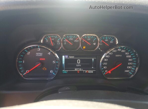 1GNSCGECXGR458010 2016 CHEVROLET SUBURBAN Black Սարքավորումների վահանակի տեսք