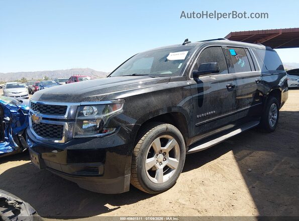 1GNSCGKC2HR171587 2017 CHEVROLET SUBURBAN Черный Передняя левая четверть