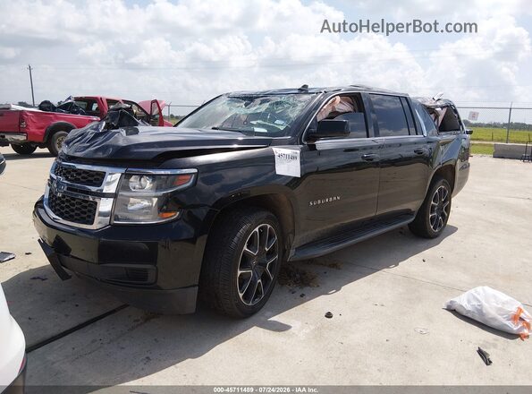 1GNSCGKC6HR314802 2017 CHEVROLET SUBURBAN Черный Передняя левая четверть