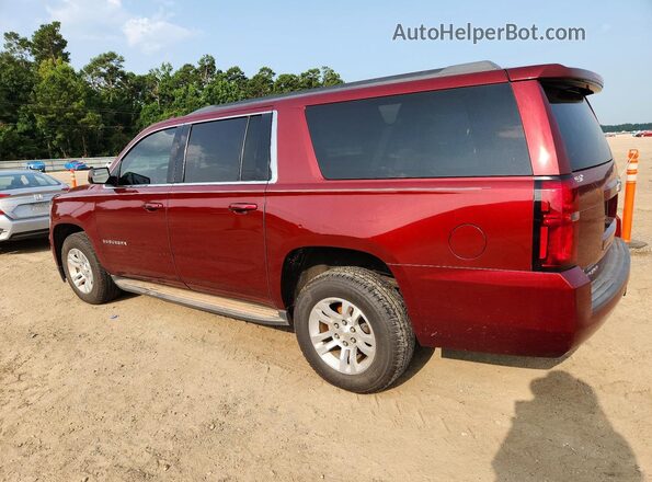 1GNSCGKC7JR301692 2018 CHEVROLET SUBURBAN Maroon Задня ліва чверть
