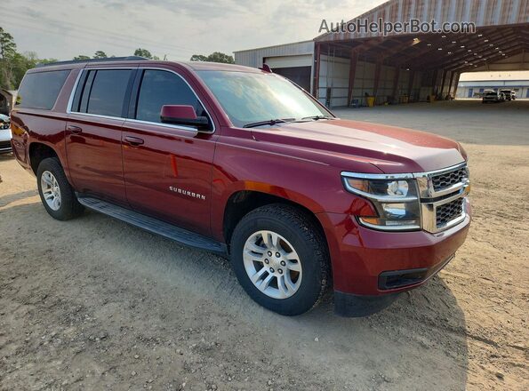 1GNSCGKC7JR301692 2018 CHEVROLET SUBURBAN Maroon Передня права чверть