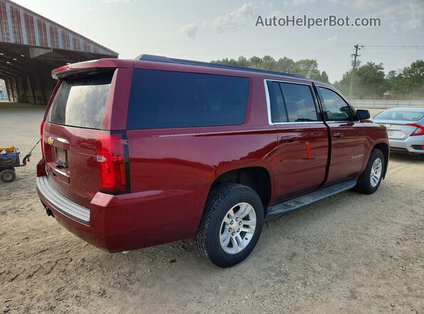 1GNSCGKC7JR301692 2018 CHEVROLET SUBURBAN Maroon Задня права чверть