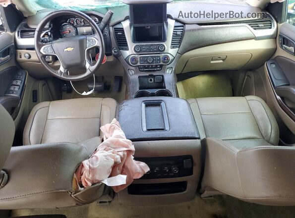 1GNSCHKC1JR165582 2018 CHEVROLET SUBURBAN Gray Widok deski rozdzielczej